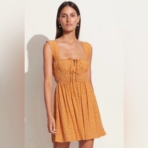 Faithfull The Brand NWT Praia Mini Dress In Ermita Floral Print size Small- 2